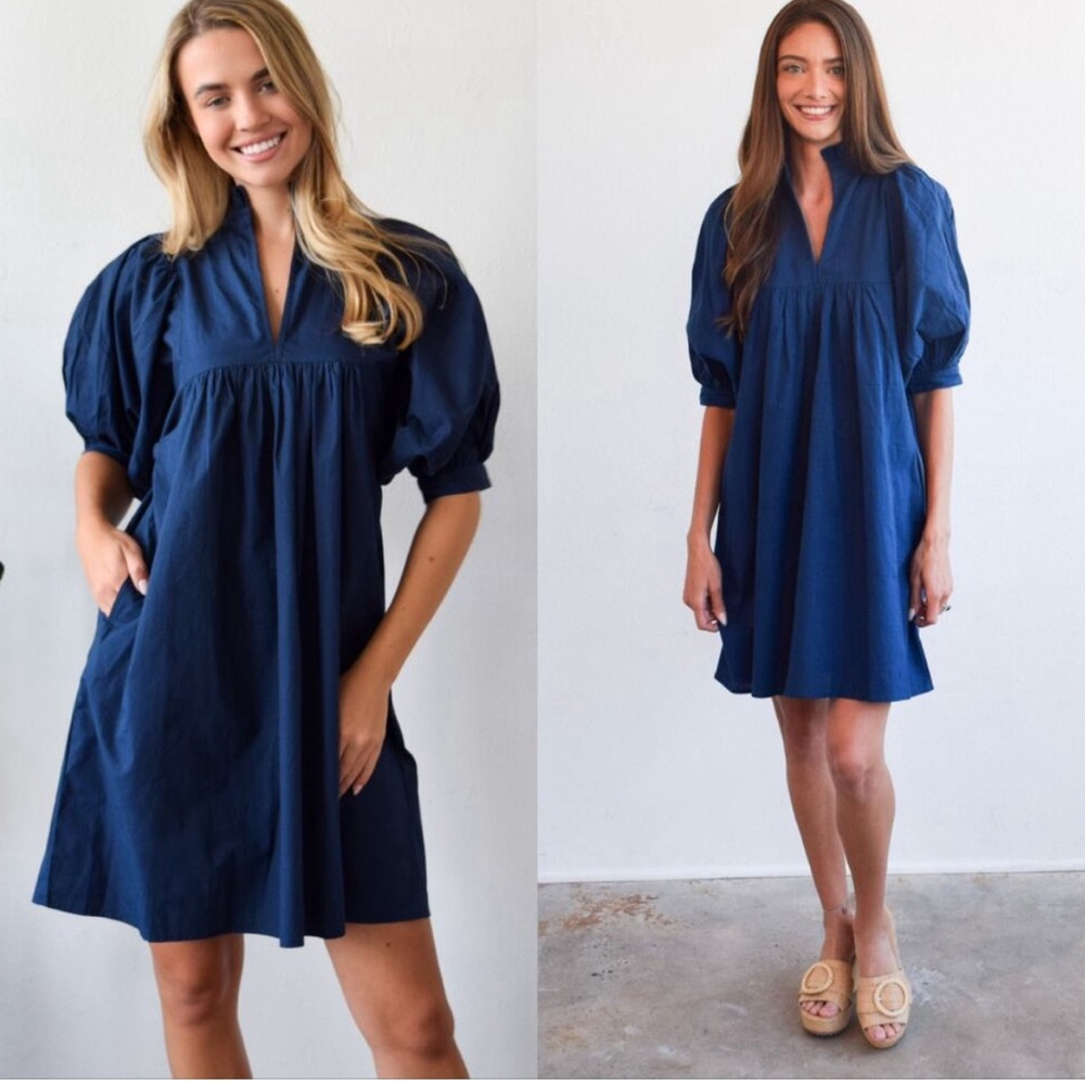 Tuckernuck Never a Wallflower Balloon sleeve dress